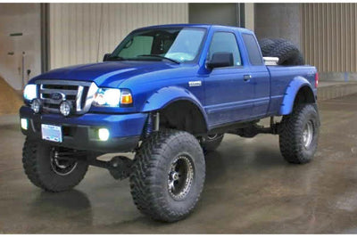 Bushwacker 93-11 Ford Ranger Cutout Style Flares 2pc - Black - Fender & Trim