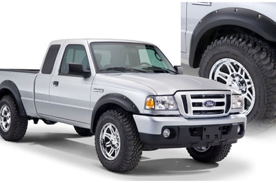 Bushwacker 93-11 Ford Ranger Styleside Pocket Style Flares 4pc 72.0/84.0in Bed - Black - Fender & Trim