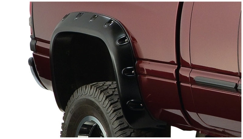 Bushwacker 94-01 Dodge Ram 1500 Fleetside Pocket Style Flares 2pc 78.0/96.0in Bed - Black - Fender & Trim