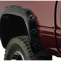 Bushwacker 94-01 Dodge Ram 1500 Fleetside Pocket Style Flares 2pc 78.0/96.0in Bed - Black - Fender & Trim