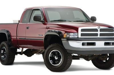 Bushwacker 94-01 Dodge Ram 1500 Fleetside Pocket Style Flares 4pc 78.0/96.0in Bed - Black - Fender & Trim