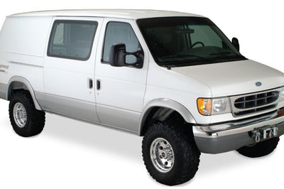 Bushwacker 94-14 Ford E-250 Super Duty Extend-A-Fender Style Flares 2pc - Black - Fender & Trim