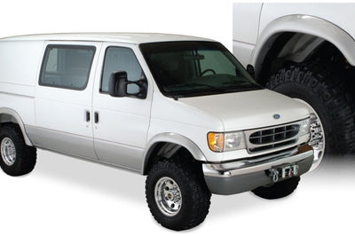 Bushwacker 94-14 Ford E-250 Super Duty Extend-A-Fender Style Flares 2pc - Black - Fender & Trim