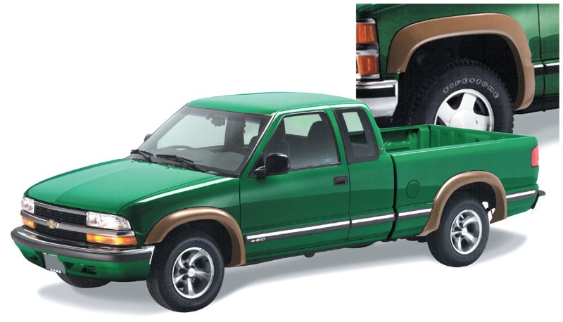 Bushwacker 95-05 Chevy Blazer Extend-A-Fender Style Flares 4pc Excludes ZR2 Flare Package - Black - Fender & Trim