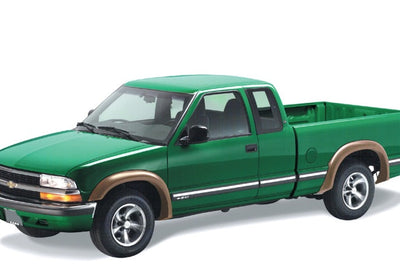 Bushwacker 95-05 Chevy Blazer Extend-A-Fender Style Flares 4pc Excludes ZR2 Flare Package - Black - Fender & Trim