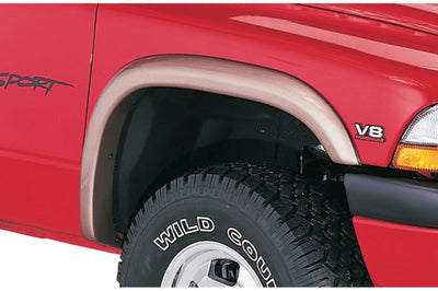 Bushwacker 97-04 Dodge Dakota Fleetside Extend-A-Fender Style Flares 4pc - Black - Fender & Trim