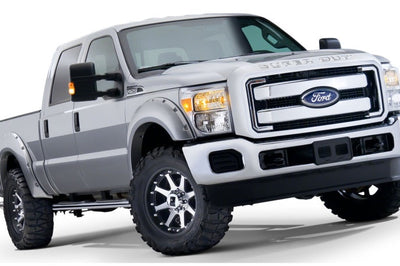 Bushwacker 99-07 Ford F-250 Super Duty Styleside Pocket Style Flares 4pc 81.0/96.0in Bed - Black - Fender & Trim