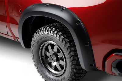 Bushwacker Chevy 16-18 1500 / 15-19 2500/2300 Forge Style Flares 4pc - Black - Fender & Trim