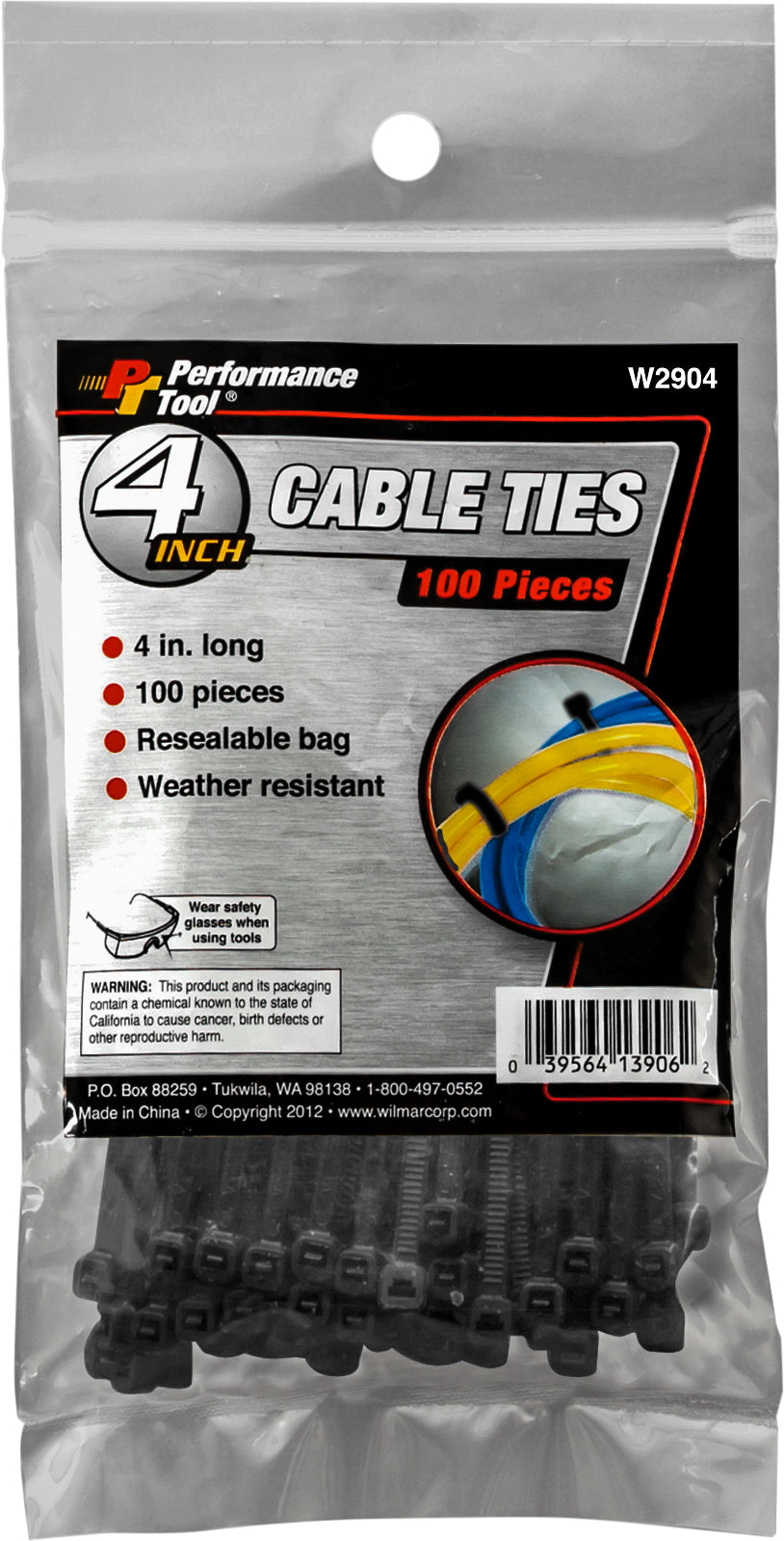 Performance Tool Cable Tie 4’’ 100/pack - Watercraft Collection