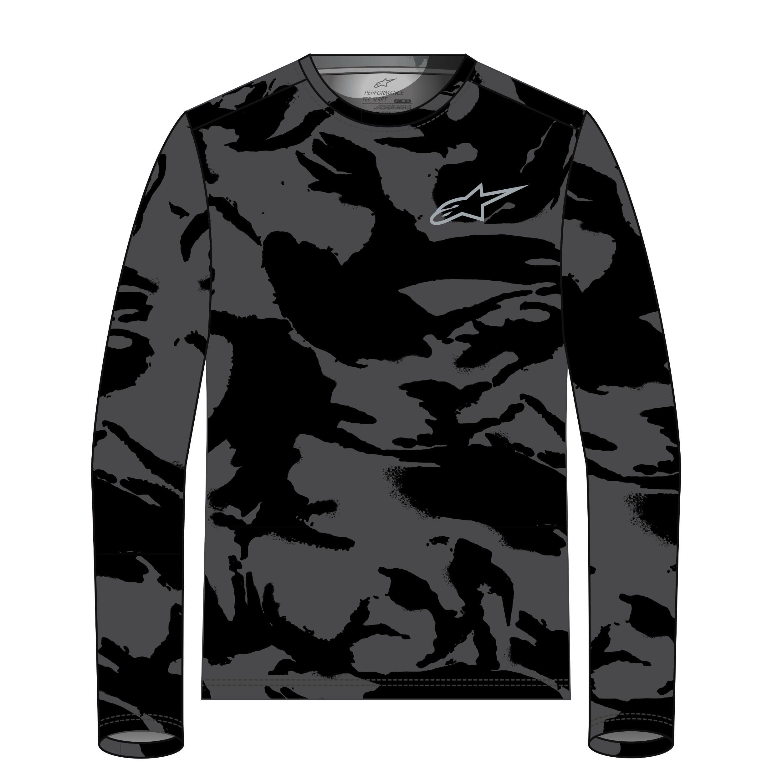 Alpinestars Camo Performance Ls Tee Black/camo Xl - Black/Camo / 2X-Large