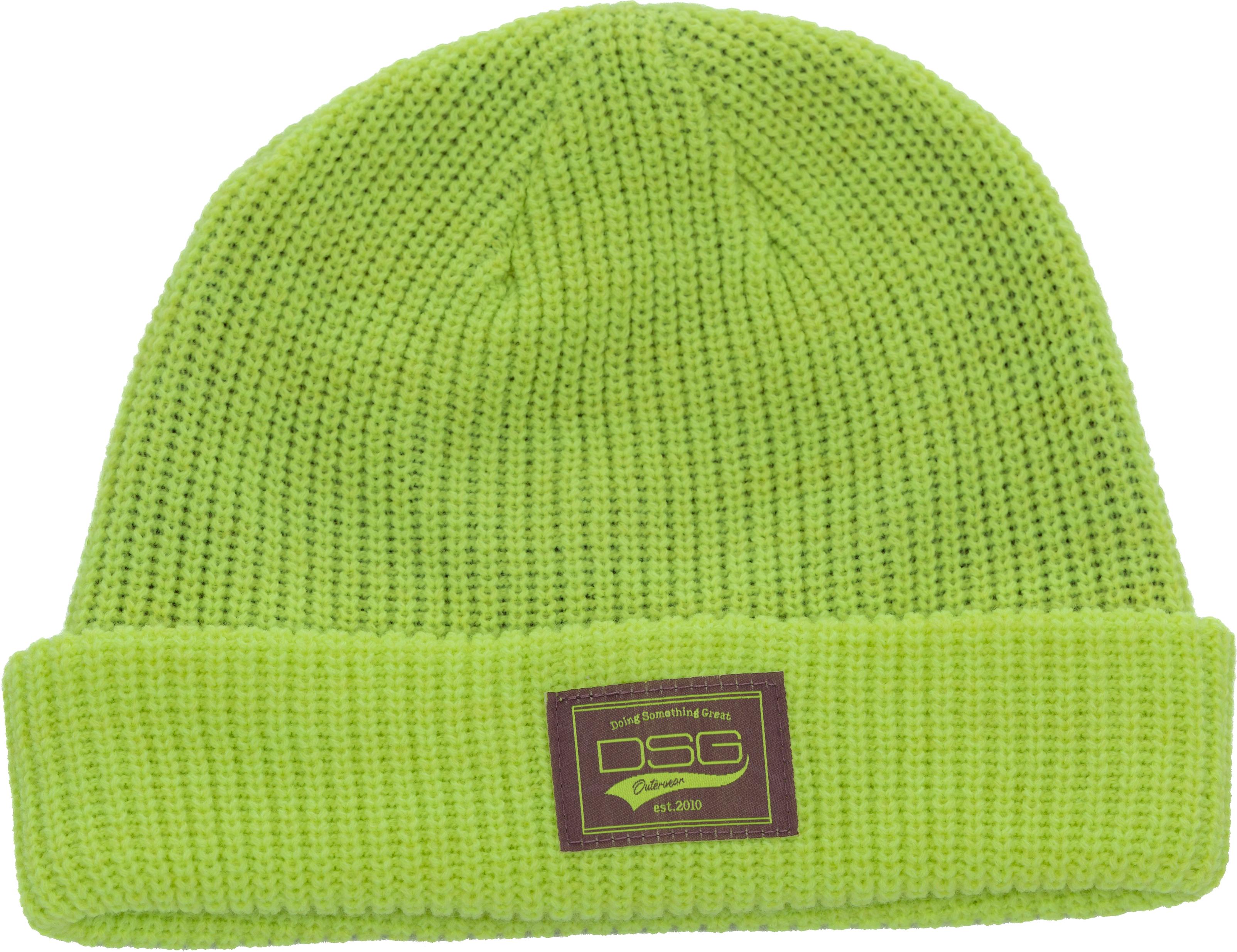 Dsg Cap Knit Beanie Lichen - Neon Lemon - Apparel Collection
