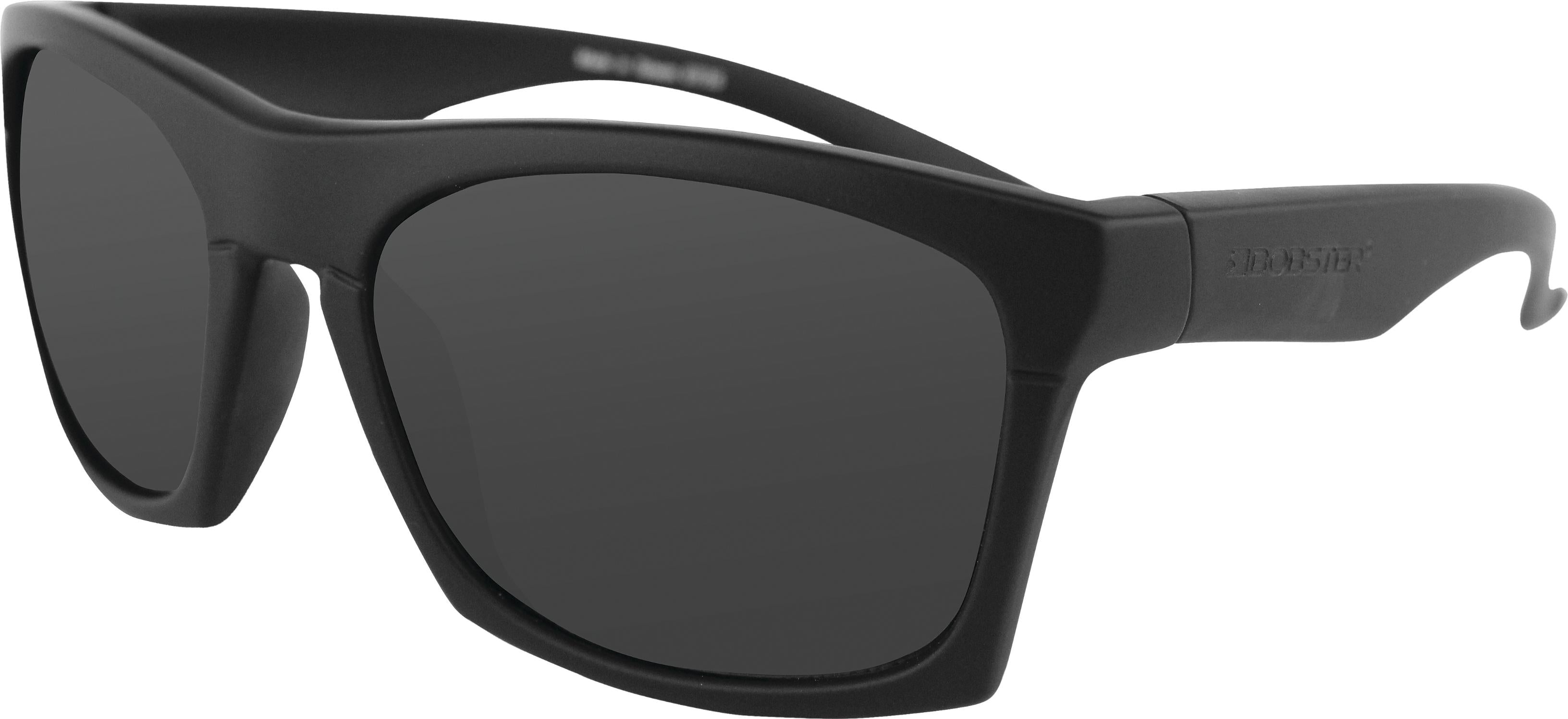 Bobster Capone Sunglass Matte Black W/anti-fog Smoked Lens - Smoke - Harddrive Products