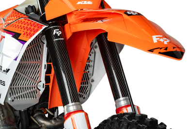Fire Power Carbon Fiber Fork Shield Lower 52 Mm X 260 - Offroad Collection