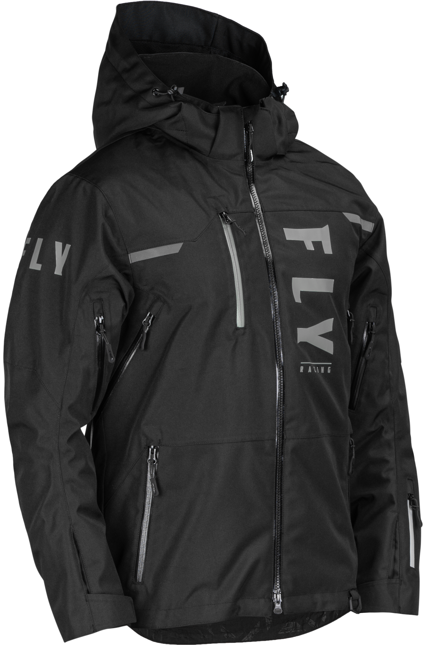Fly Racing Carbon Jacket Black/grey/hi-vis Xl - Black / Medium - Apparel Collection