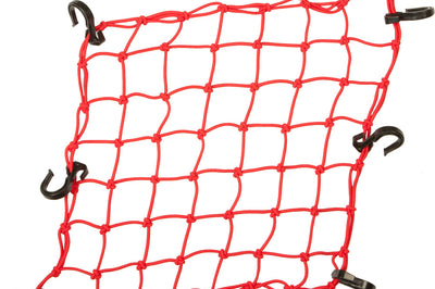 Powertye Cargo Net Adjustable Black 15’’x30’’ - Red - Harddrive Products