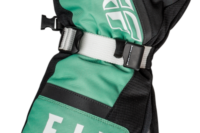 Fly Racing Cascade Mittens Black/mint Xs - Apparel Collection