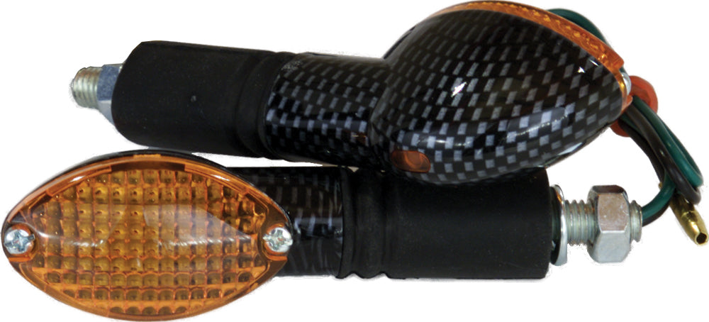 Fire Power Cat Eye Marker Light Set Black - Carbon - Street Collection