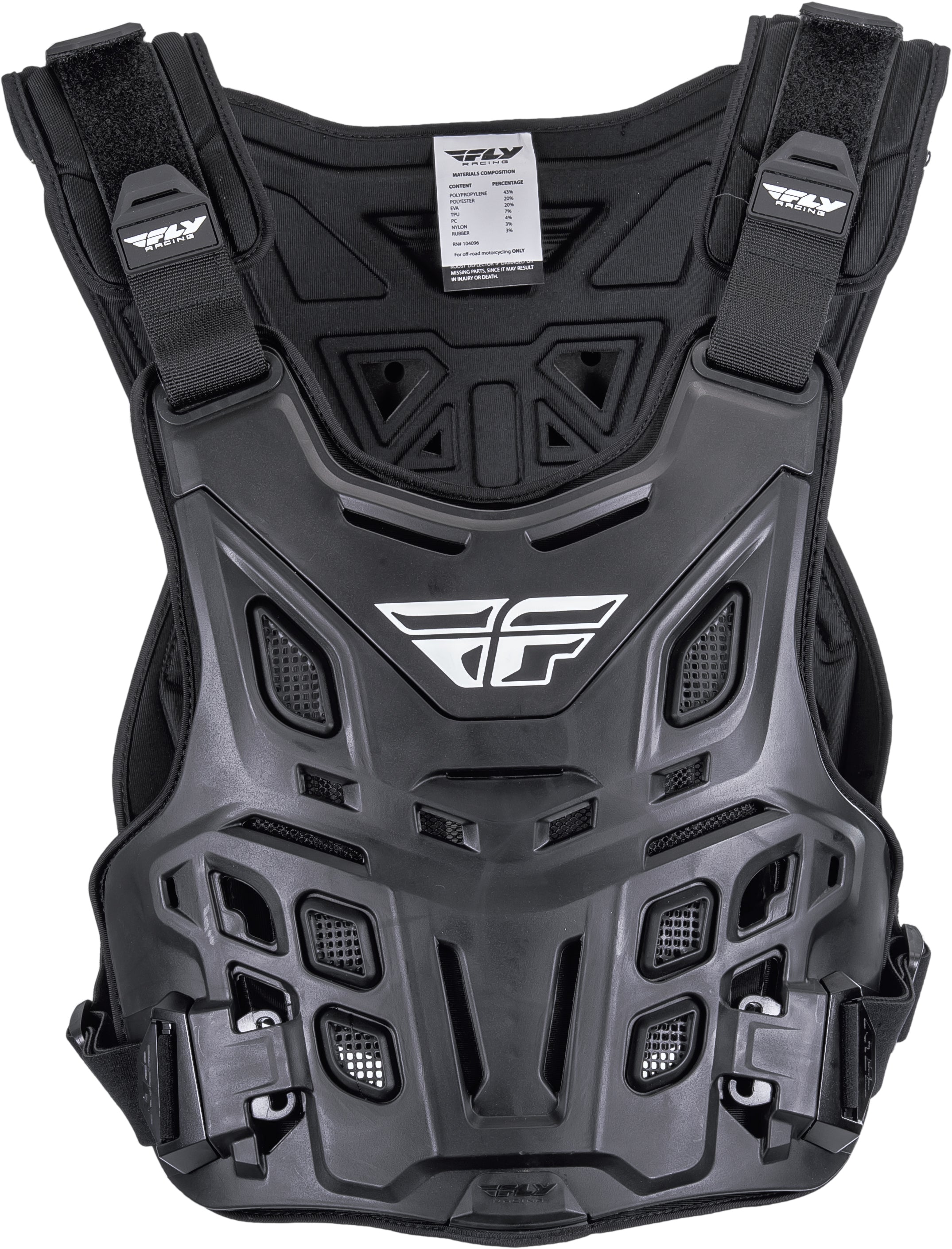 Fly Racing Ce Revel Race Roost Guard Black - Gear
