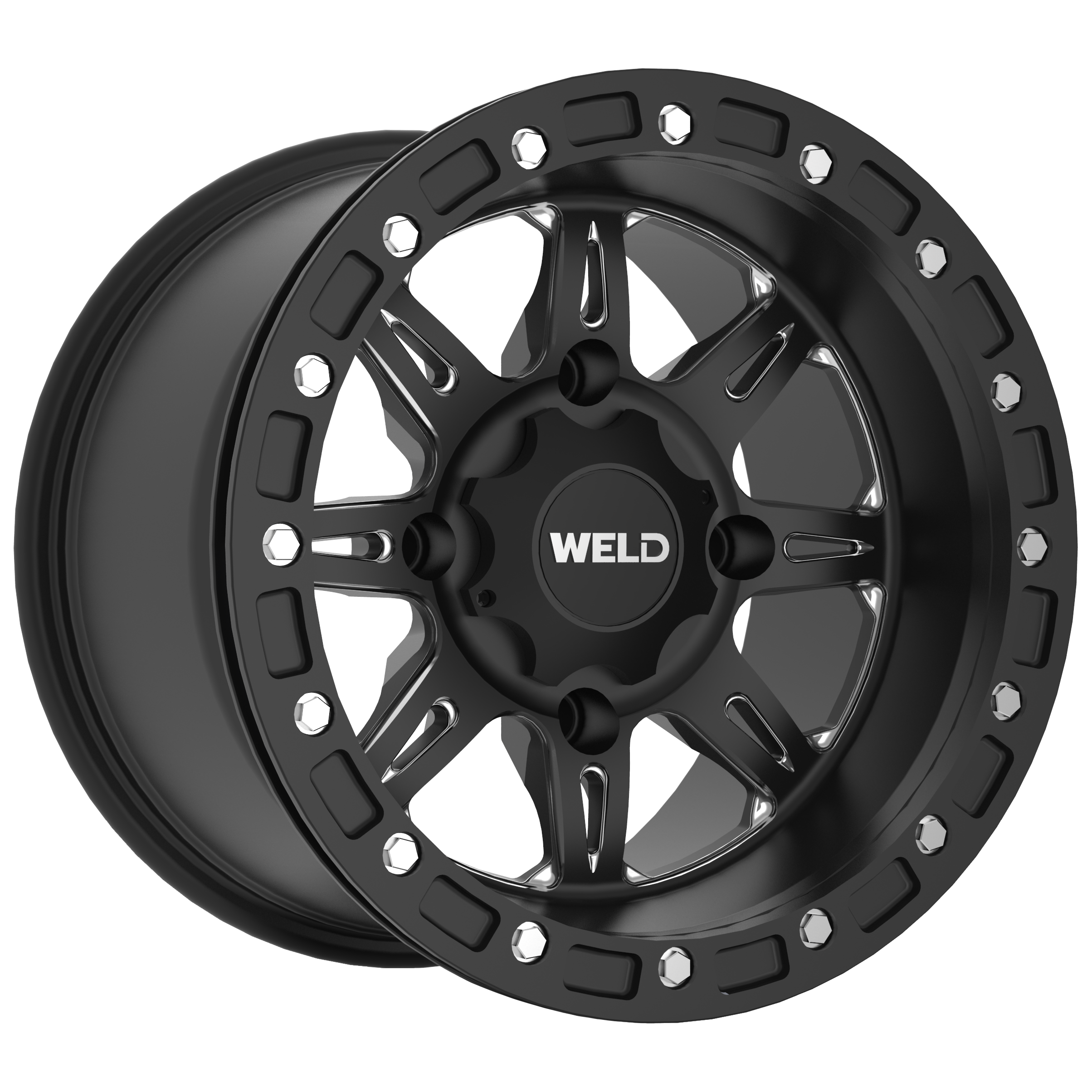 WELD WHEELS Cheyenne Beadlock Satin Mil 15x8 4 + 4 4x137 - Wheels