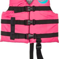 Fly Racing Child Flotation Vest Grey/black - Neon Pink/Teal / Watercraft Collection