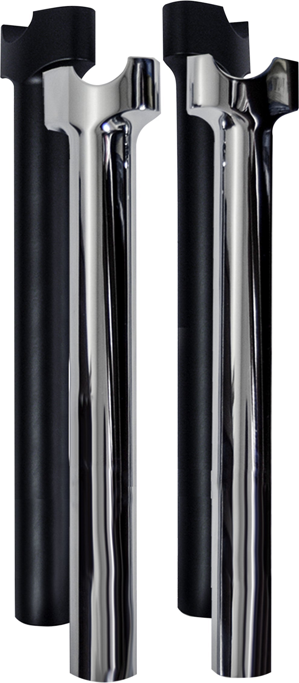Wild 1 Chubby 12’’ Straight Risers Chrome - Harddrive Products
