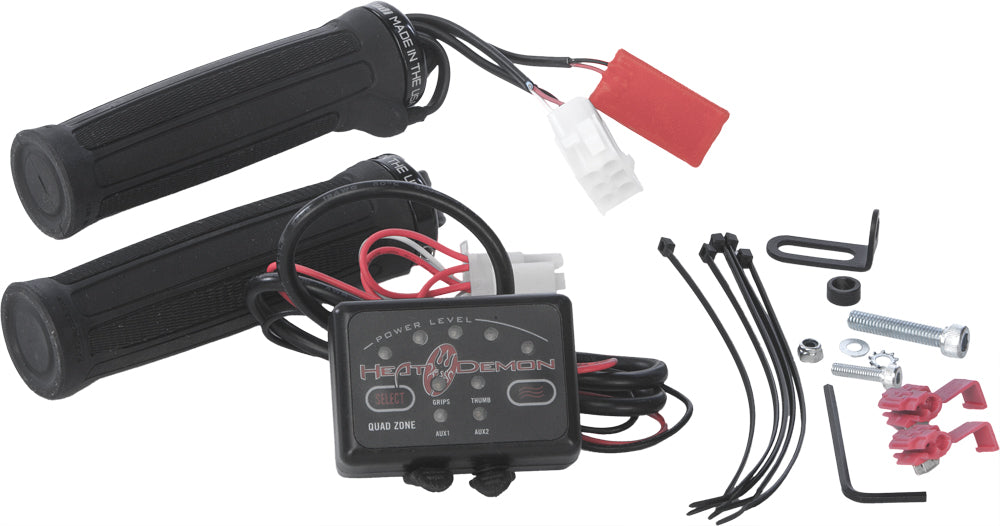 Heat Demon Clamp-on Grip Kit W/quad Zone Control - Atv Performance Products