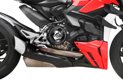 Rizoma Clutch Cover Red Duc V4 - Silver