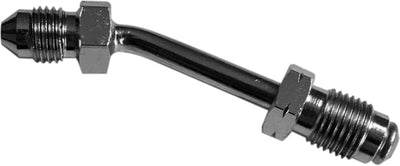 GOODRIDGE Clutch Hose Adapter Chrome 3/8 24 Inverted Flare 10 Deg