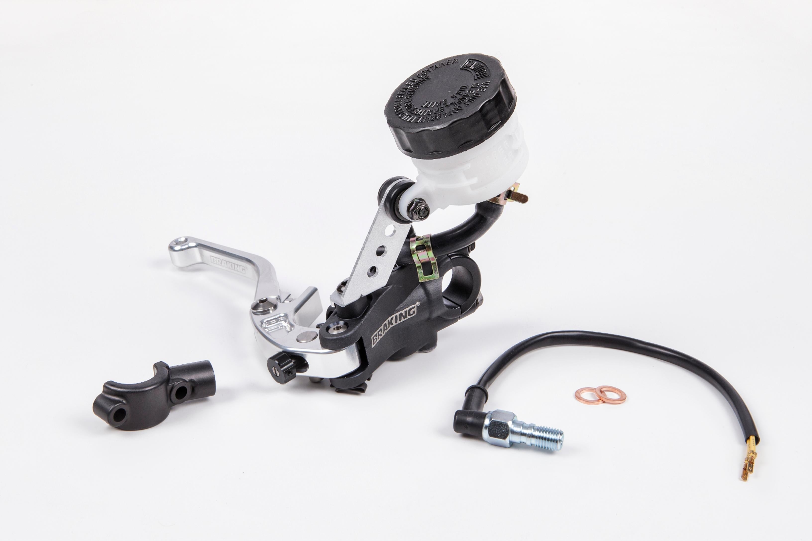 Braking Clutch Master Cylinder 13mm Lever Black - Silver - Street Collection