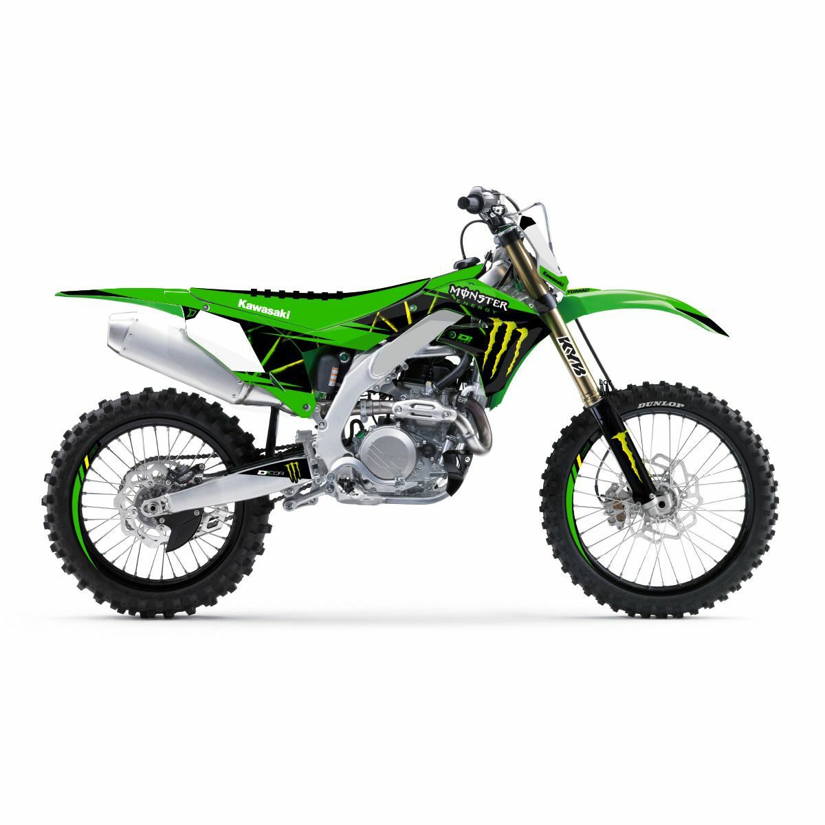 D-cor Cmplt Kit Monster Energy Slash White Bg - Offroad Collection