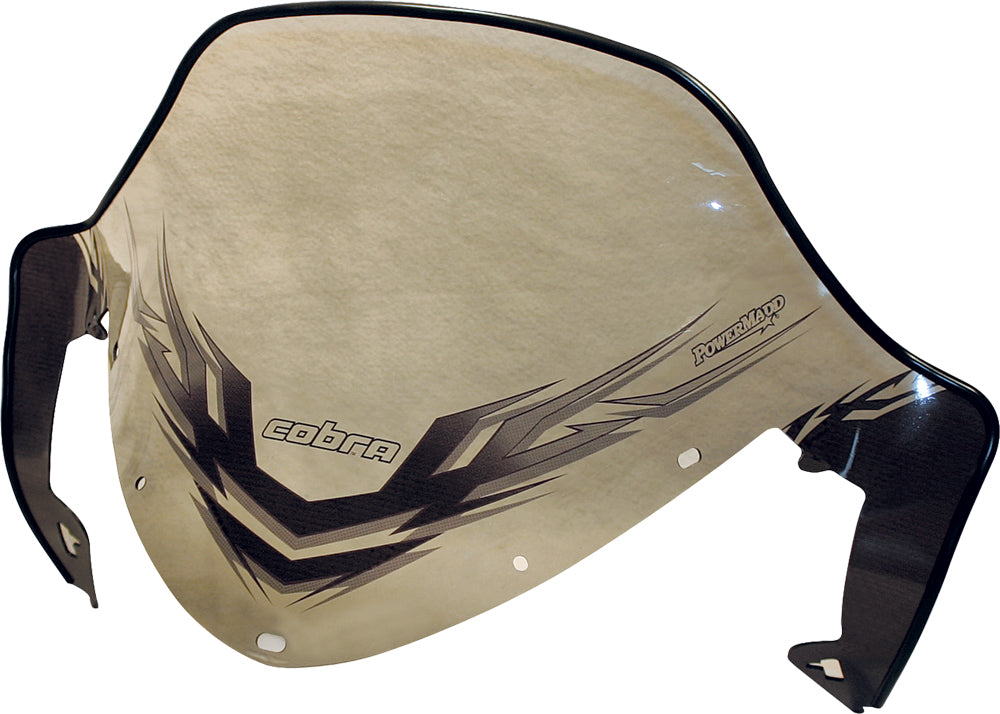 Powermadd Cobra W/s Mid Clear/blk 13’’ Pol Iq - Snowmobile Collection