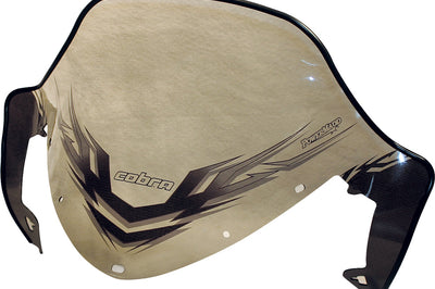 Powermadd Cobra W/s Mid Clear/blk 13’’ Pol Iq - Snowmobile Collection