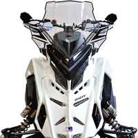 Powermadd Cobra W/s Mid Clear/blk 18’’ Pol Matryx - Snowmobile Collection