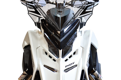Powermadd Cobra W/s Mid Clear/blk 18’’ Pol Matryx - Snowmobile Collection