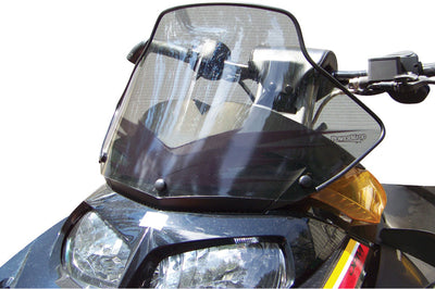 Powermadd Cobra W/s Mid Smoke/blk 11’’ S-d Rev Hood Mtd Flyscreen - Snowmobile Collection