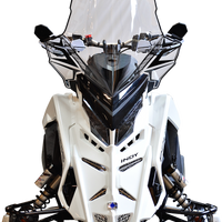 Powermadd Cobra W/s Tall Clear/blk 20’’ Pol Matryx - Snowmobile Collection