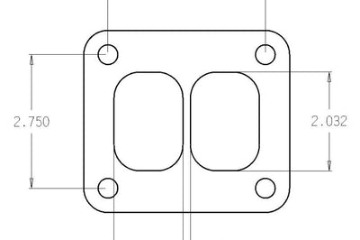 Cometic Gasket Turbo FLG T-Series Exhaust Inlet.010in - Mufflers & Tips