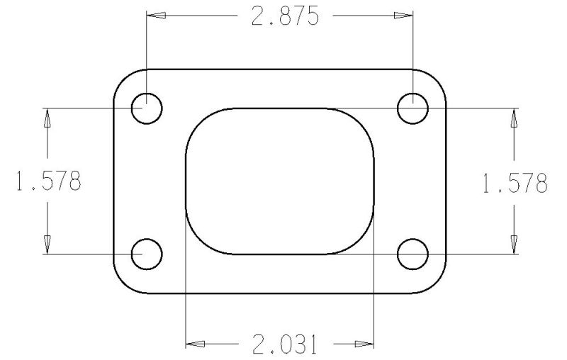 Cometic Gasket Turbo FLG T25 Garrett Turbine Inlet Exhaust - Mufflers & Tips