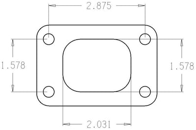 Cometic Gasket Turbo FLG T25 Garrett Turbine Inlet Exhaust - Mufflers & Tips
