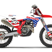 D-COR Comp Kit Usa 25 Gasgas Mc 125 450 Wht Bg - Graphics/Decals