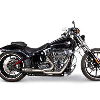 TBR Comp S 2 1 Tc Softail 00 17 Black W/Cf Endcap - Exhaust