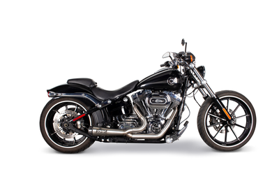 TBR Comp S 2 1 Tc Softail 00 17 Black W/Cf Endcap - Exhaust