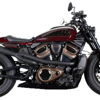 Tbr Comp S 2in1 Exh Sportster Black W/cf End Cap - Harddrive Products