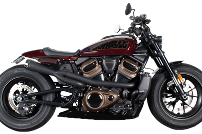 Tbr Comp S 2in1 Exh Sportster Black W/cf End Cap - Harddrive Products