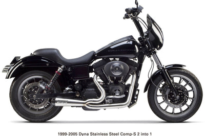 Tbr Comp S 2in1 Exhaust Dyna Brushed W/cf End Cap - Harddrive Products