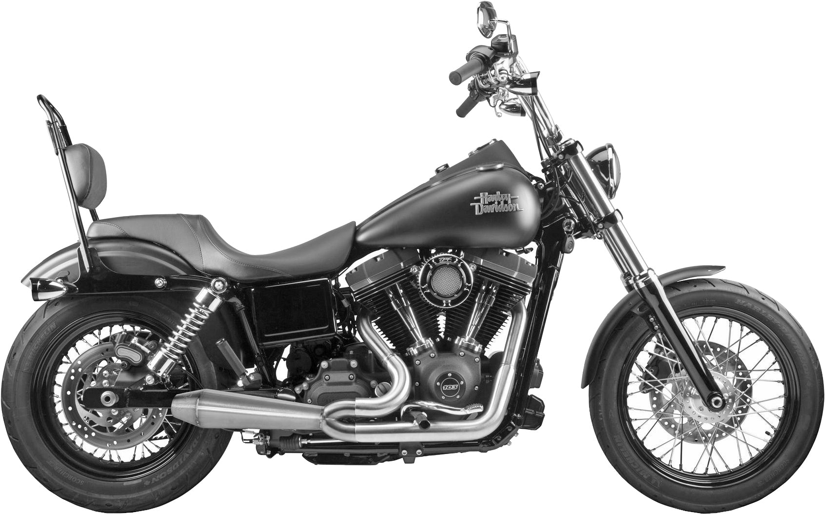 Tbr Comp S 2in1 Exhaust Dyna Gen 2 Brushed - Harddrive Products
