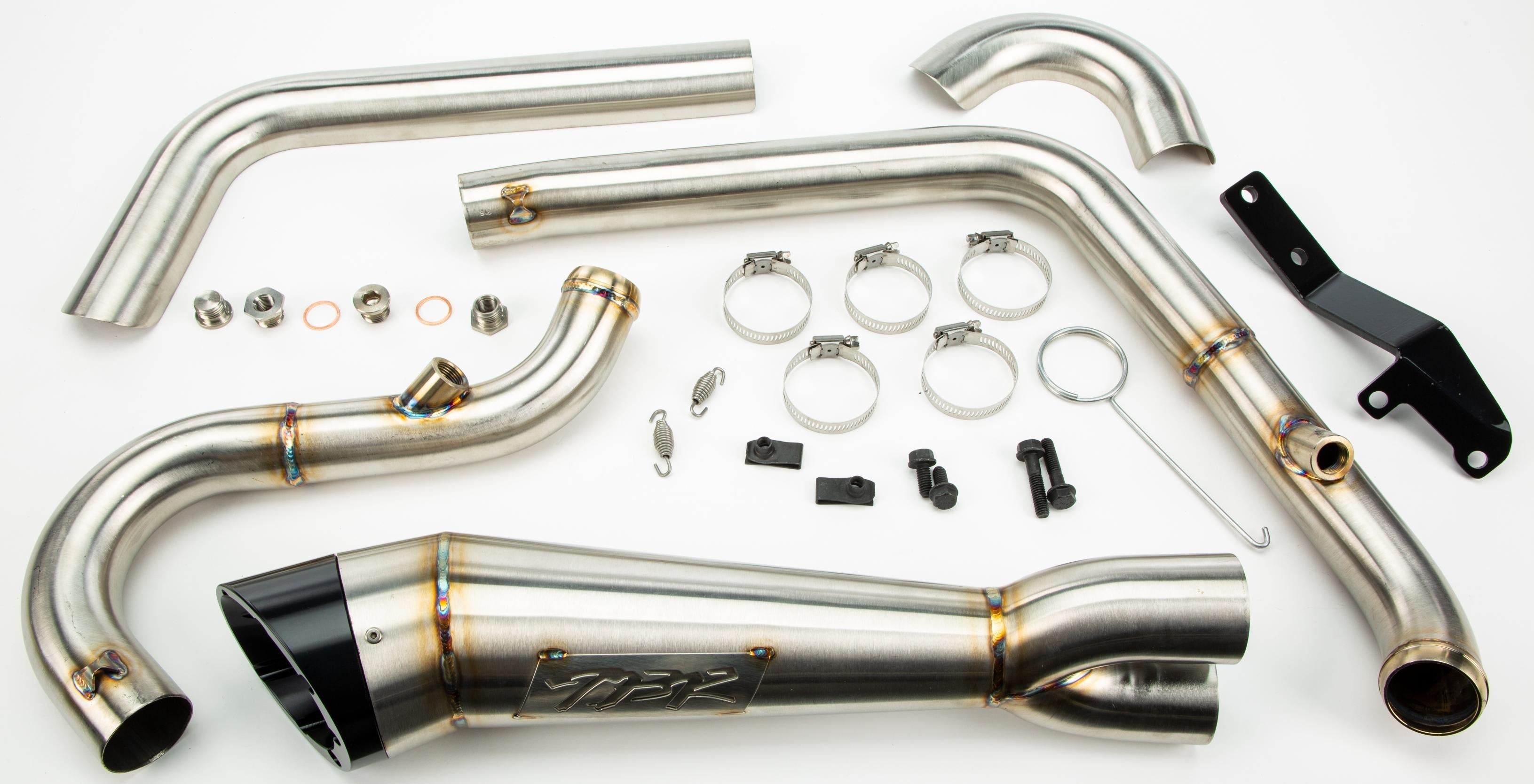 Tbr Comp S 2in1 Exhaust Dyna W/turnout Brushed - Harddrive Products
