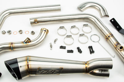 Tbr Comp S 2in1 Exhaust Dyna W/turnout Brushed - Harddrive Products
