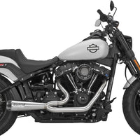 Tbr Comp S 2in1 Exhaust Softail Brushed W/carbon End Cap - Harddrive Products