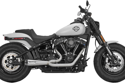 Tbr Comp S 2in1 Exhaust Softail Brushed W/carbon End Cap - Harddrive Products